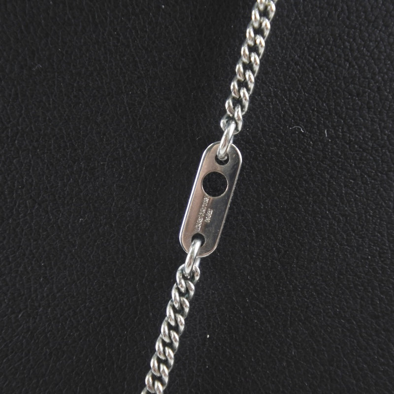 Louis Vuitton Silver Monogram Eclipse Corey Charms Necklace