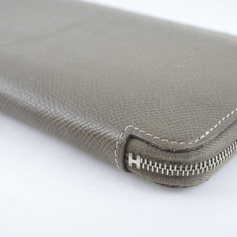 [Hermes] Hermes Azap Silquin Long Wallet Vo Epson Etoop □ r 새가있는 지퍼 Azap Silk in Ladies