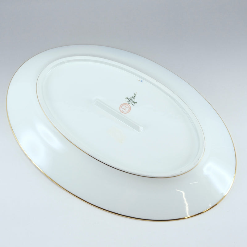 [Sevres] Sable Crouded Blue Freeze No.142 Oval Plate Porcelain_ 테이블웨어 A 등급