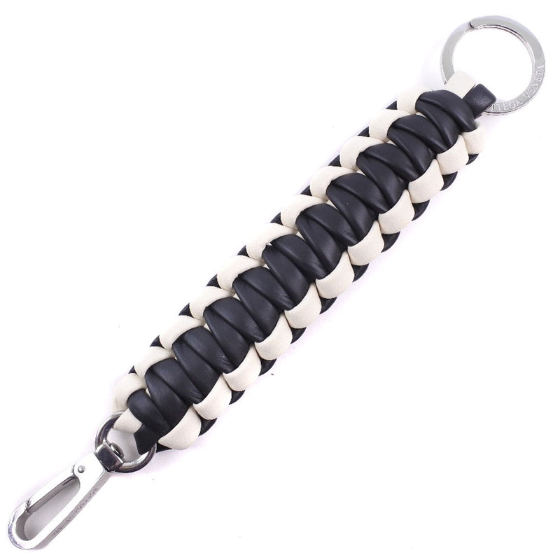 [BOTTEGAVENETA] Bottega Veneta Bag Charm Keychain Calf Black Unisex Keychain A Rank