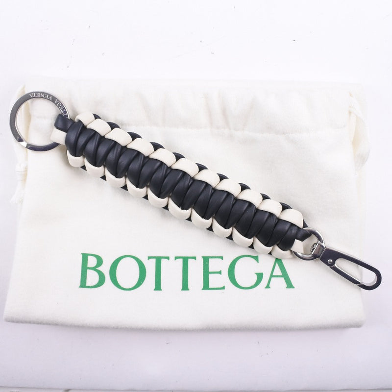 [Bottegaveneta] Bottega veneta袋魅力钥匙串犊牛黑色男女链钥匙扣