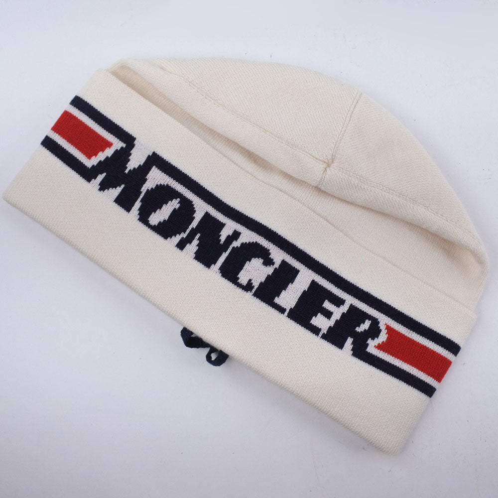 [MONCLER] Moncler Berretto Tricot Knit Cap F1 091 9Z70200 A9332 Wool 035  White Berretto TRICOT Ladies S rank