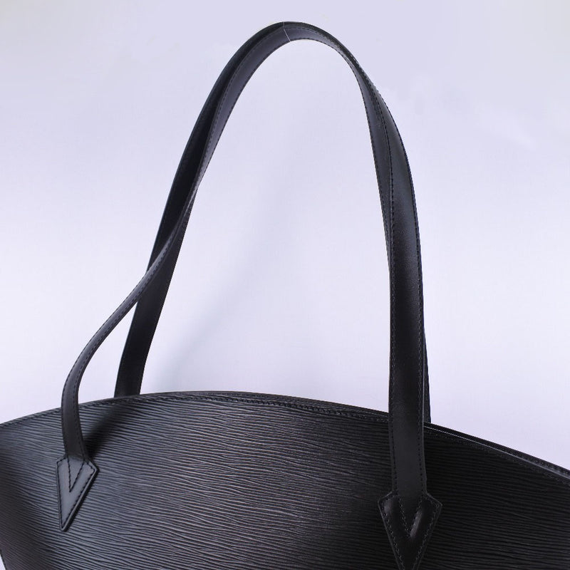 [Louis Vuitton] Louis Vuitton Sanjack 쇼핑 M52262 Epireather Noir Black A21914 조각 된 숙녀 토트 가방 A+Rank
