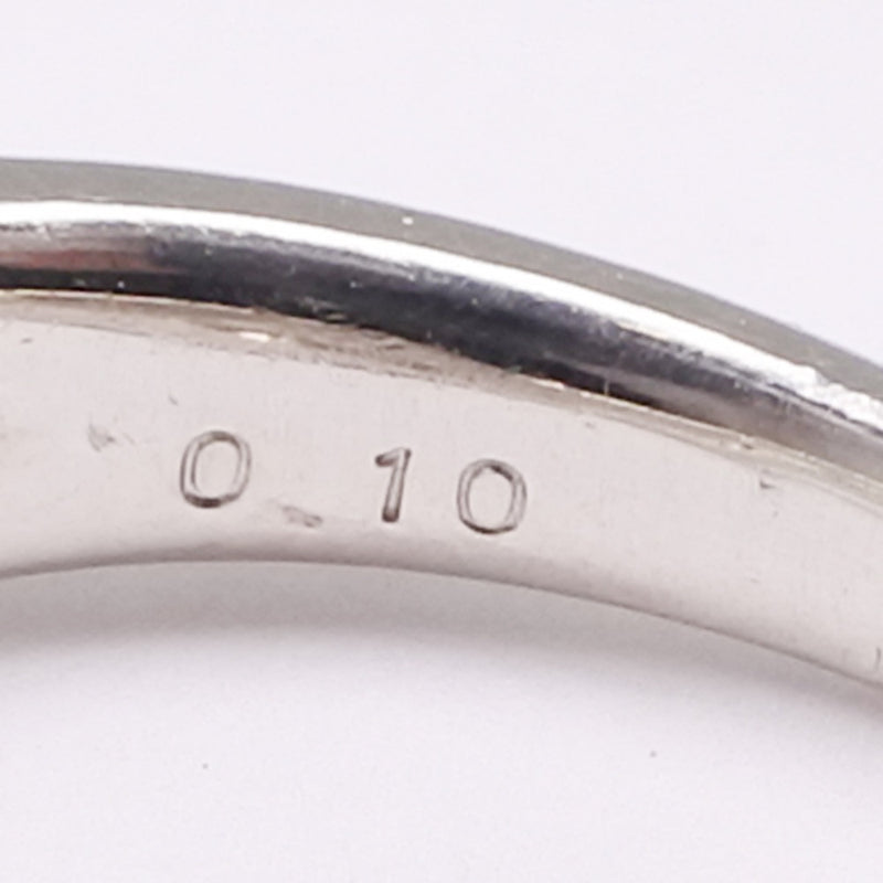 No. 11 ring / ring 
 PT1000 Platinum x Diamond D 0.10 Engraved Ladies SA Rank