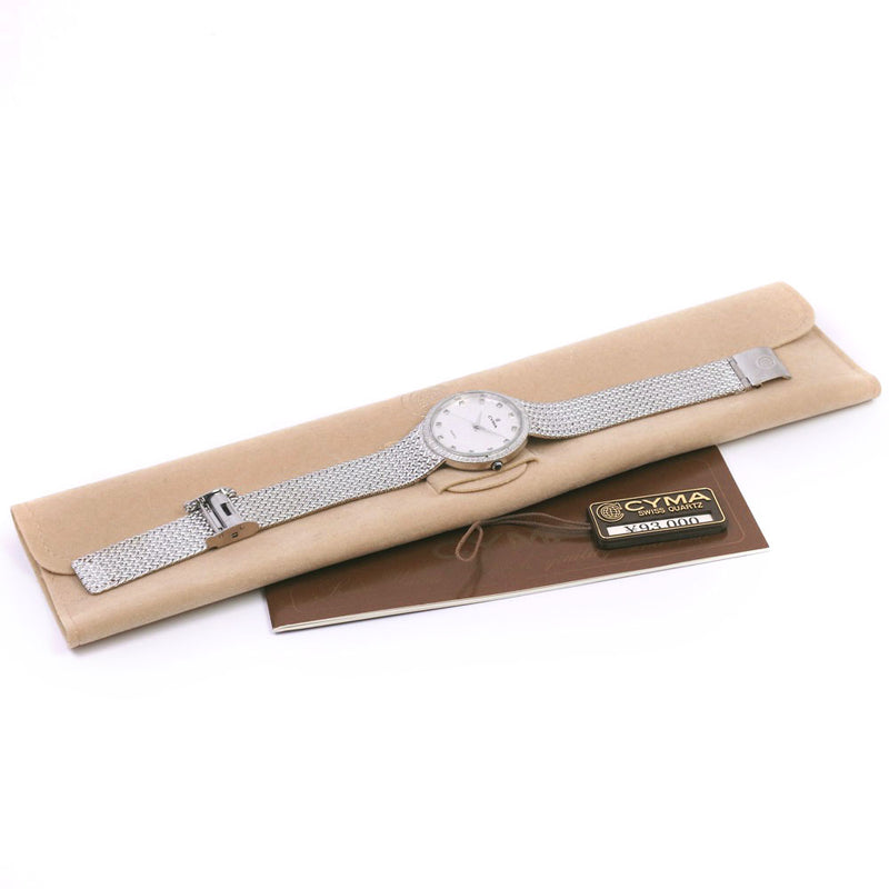 【CYMA】シーマ
 809 腕時計
 ステンレススチール クオーツ ボーイズ シルバー文字盤 腕時計