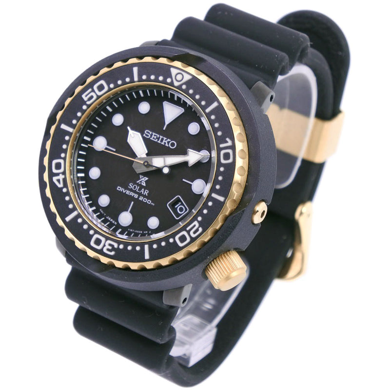 【SEIKO】セイコー
 プロスペックス ダイバーズ200M V157-0CX0 cal.V157 SNE498P1 腕時計
 ステンレススチール ゴールド クオーツ メンズ 黒文字盤 腕時計
Aランク