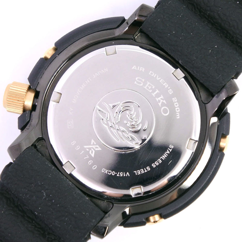【SEIKO】セイコー
 プロスペックス ダイバーズ200M V157-0CX0 cal.V157 SNE498P1 腕時計
 ステンレススチール ゴールド クオーツ メンズ 黒文字盤 腕時計
Aランク
