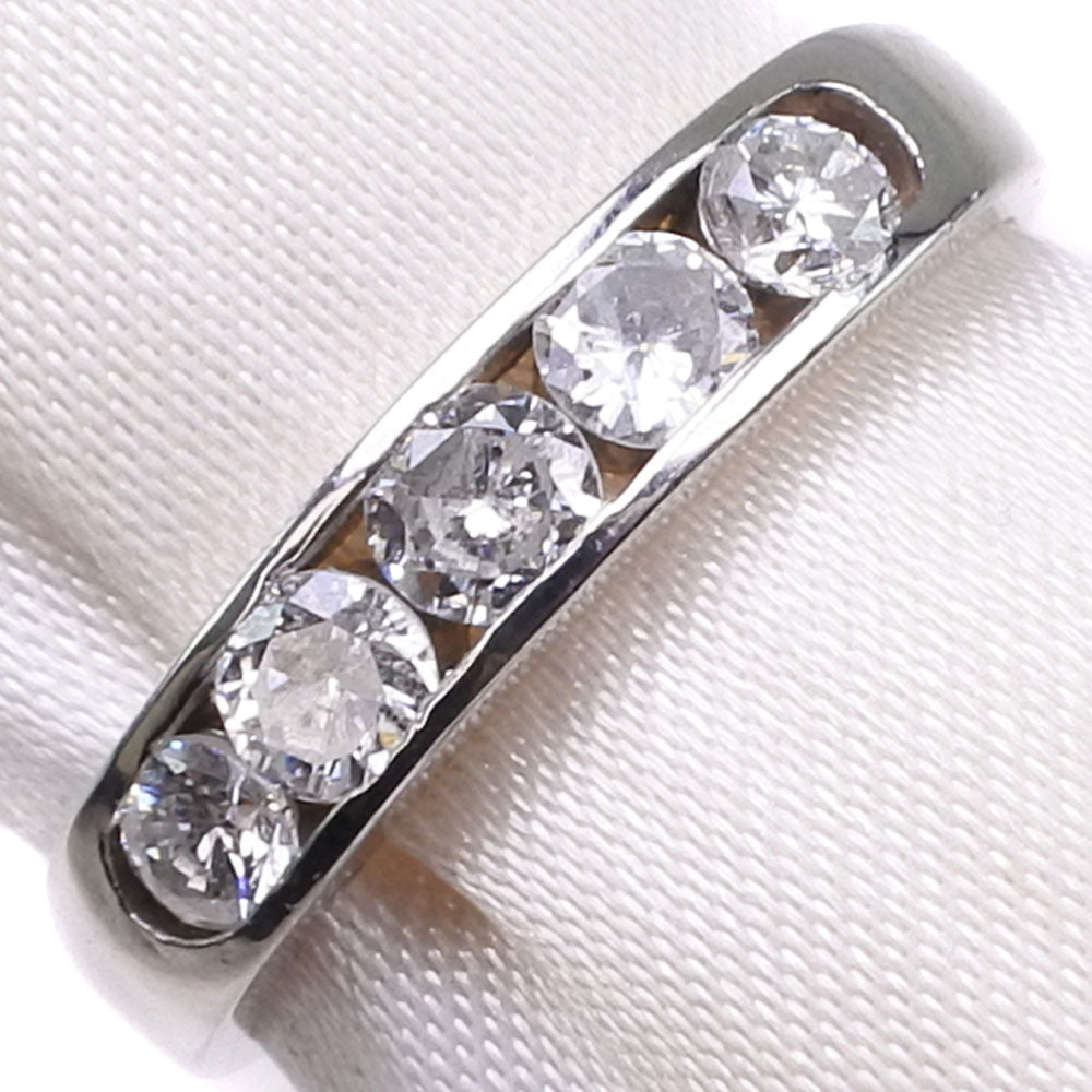 リング・指輪 Pt900プラチナ×ダイヤモンド 11号 D 0.58刻印 レディース 
