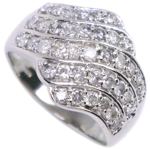 No. 11 Ring / Ring PT900 Platinum x Diamond 1.25 Engraved Ladies SA Rank