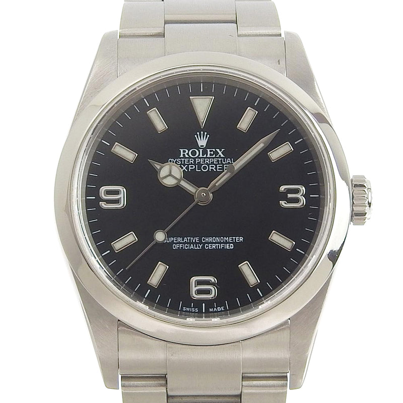 ロレックス エクスプローラー1 D番 114270 ROLEX 腕時計 黒文字盤