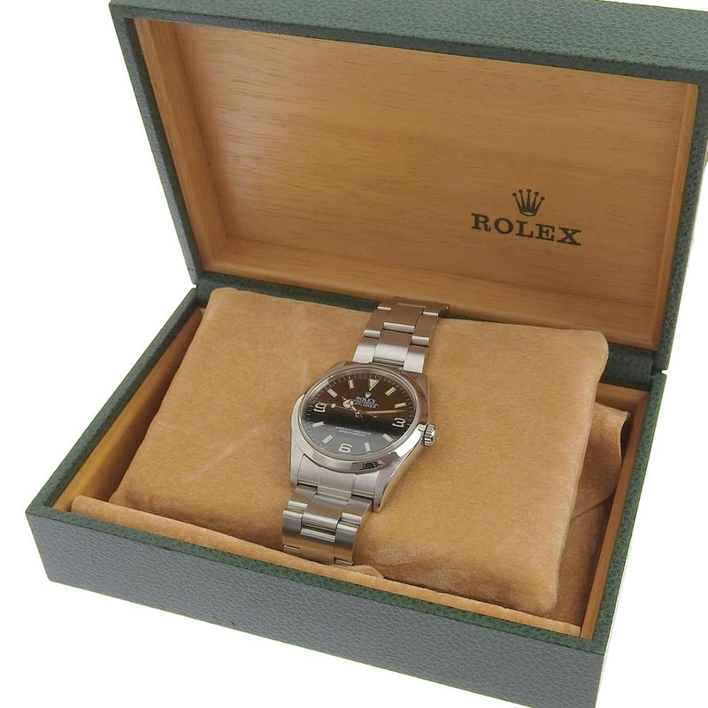 【ROLEX】ロレックス
 エクスプローラー D番 114270 ステンレススチール 自動巻き アナログ表示 メンズ 黒文字盤 腕時計
A-ランク