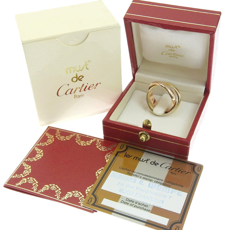 [Cartier] Cartier Trinity K18 Gold No. 12 YG/PG/WG Ladies Ring/Ring SA Rank
