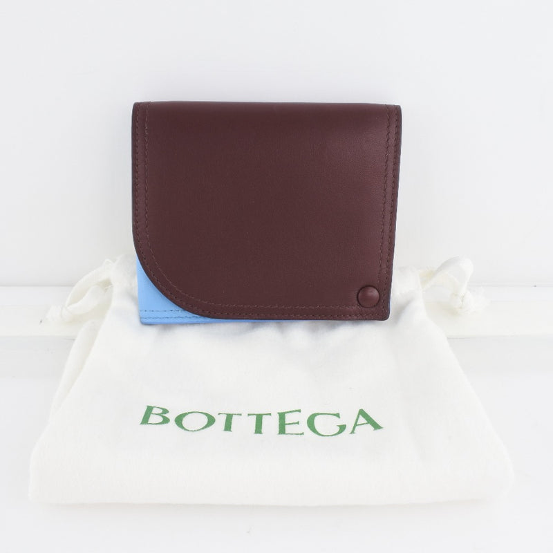 [BOTTEGAVENETA] Bottega Veneta Baicolor Ram Skin Tea Unisex Card Case A+Rank
