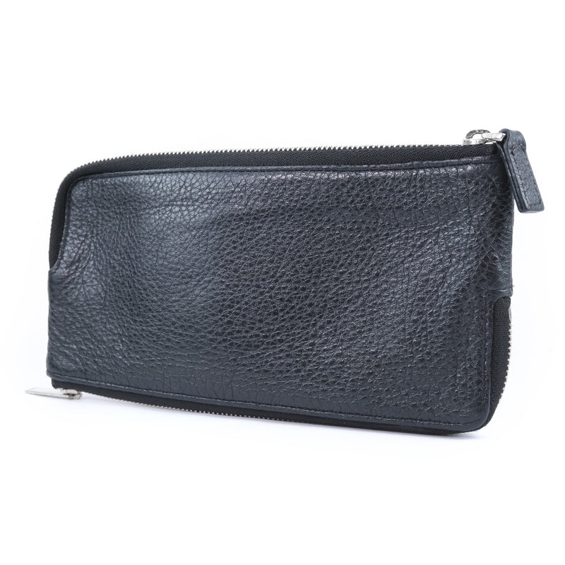 [PORTER] Porter Pouch Long Wallet Leather Black Unisex Long Wallet