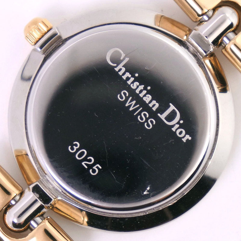 【Dior】クリスチャンディオール
 3025 腕時計
 ステンレススチール クオーツ レディース ゴールド文字盤 腕時計
Aランク