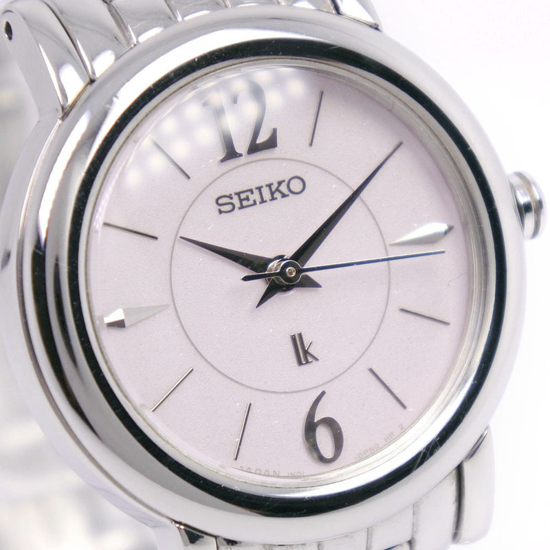 【SEIKO】セイコー
 ルキア 1N01-0HR0 腕時計
 ステンレススチール ピンク クオーツ レディース ペールピンク文字盤 腕時計