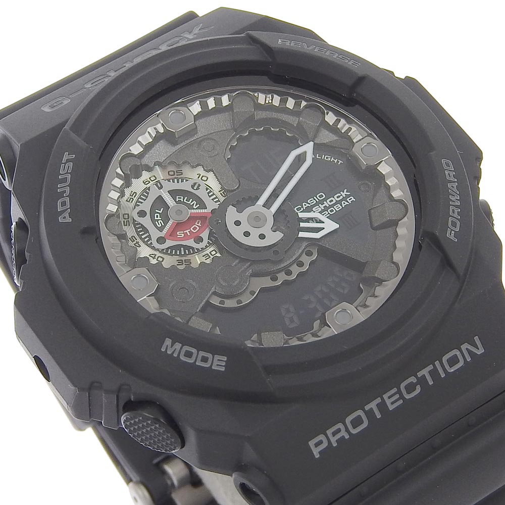 CASIO】カシオ Gショック 腕時計 GA-300 ステンレススチール×ラバー 黒 クオーツ アナデジ表示 黒文字盤 G shock メ –  KYOTO NISHIKINO