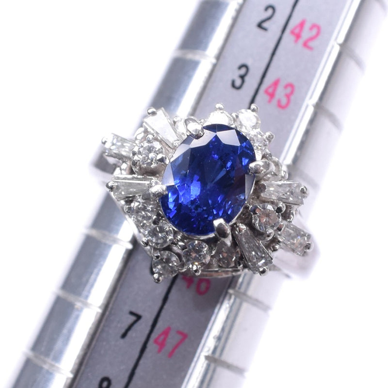 ダイヤモンド 5号 リング・指輪
 Pt900プラチナ×サファイア diamond レディースA-ランク