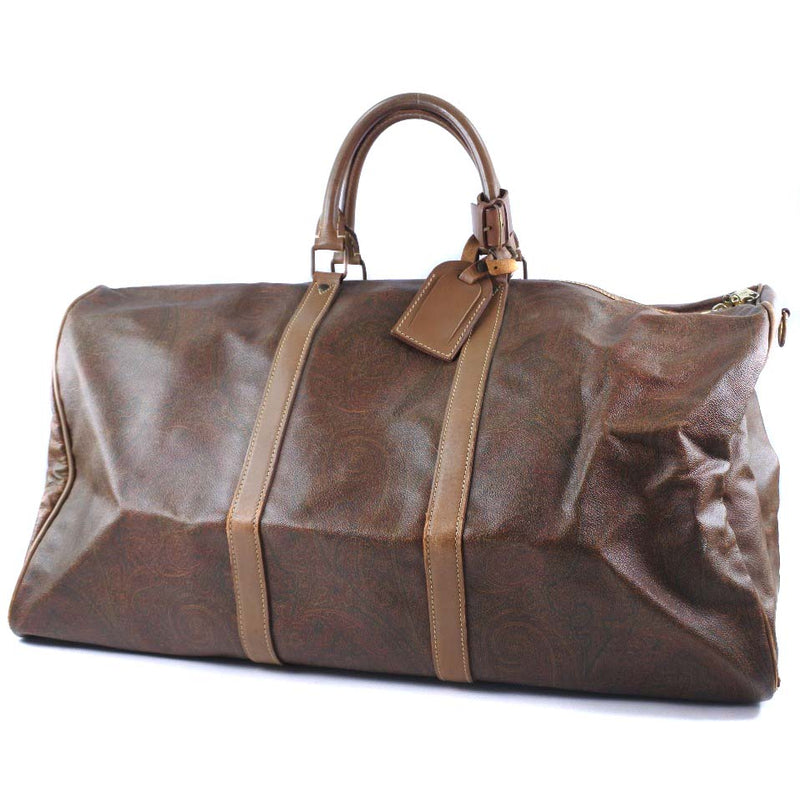 ETRO] Etro Paisley PVC x Leather Tea Unisex Boston Bag – KYOTO NISHIKINO