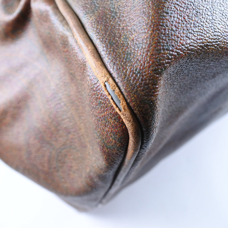 [ETRO] Etro Paisley PVC x Leather Tea Unisex Boston Bag