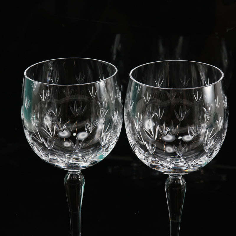 [Tiffany & Co.] Tiffany Floretto Wine Glass X 2 Crystal_ Tableware S Rank