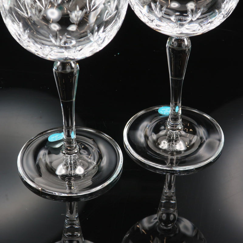 [Tiffany & Co.] Tiffany Floretto Wine Glass X 2 Crystal_ Tableware S Rank
