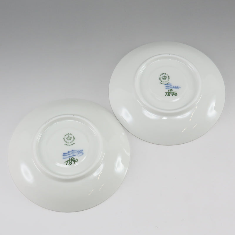 [Royal Copenhagen] Royal Copenhagen Blue Flower Cup & Saucer × 2 Poserine_ Tableware S Rank