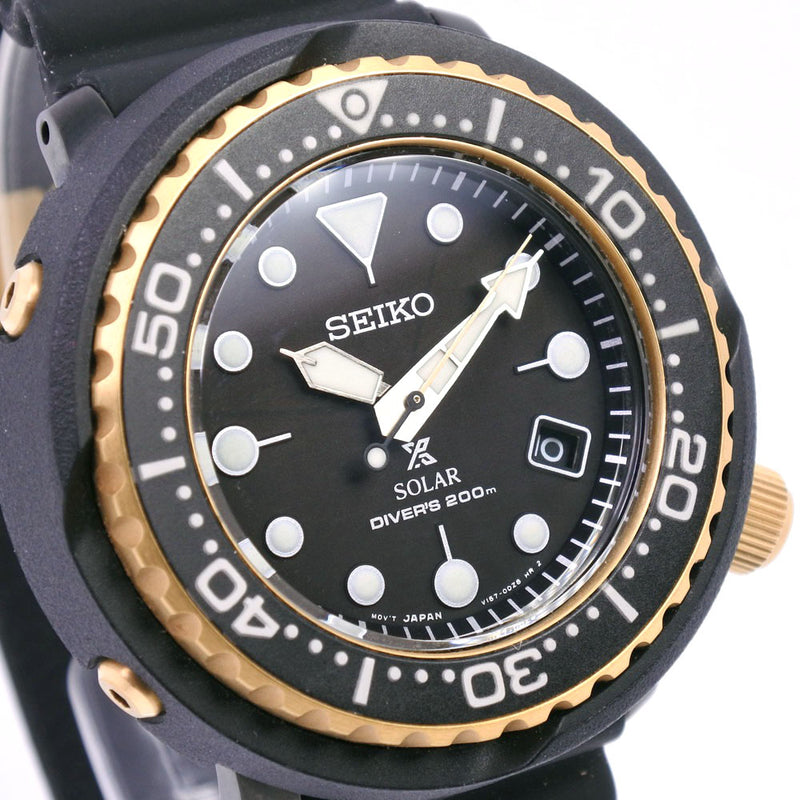 【SEIKO】セイコー
 DIVER'S200M V157-0CX0 SNE498P1 腕時計
 ステンレススチール×ラバー ブラック ソーラー時計 メンズ 黒文字盤 腕時計
A+ランク