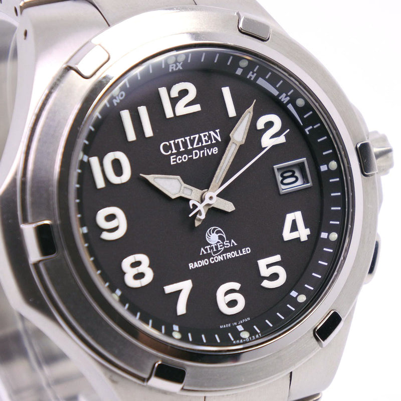 【CITIZEN】シチズン
 エコドライブ アテッサ H410-T003907 腕時計
 チタン エコドライブ メンズ グレー文字盤 腕時計
A-ランク