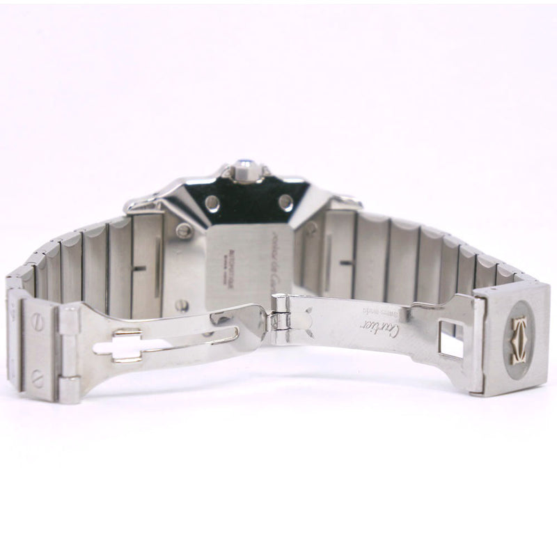 【CARTIER】カルティエ
 サントスガルベMM 腕時計
 ステンレススチール 自動巻き ボーイズ グレー文字盤 腕時計