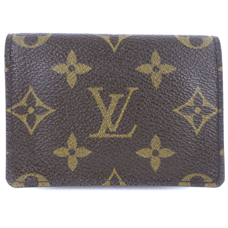 [Louis Vuitton] Louis Vuitton Anverop CartoDoUvisit M62920 Monogram Canvas Tea CA0036 Case de tarjeta unisex grabada A-Rank