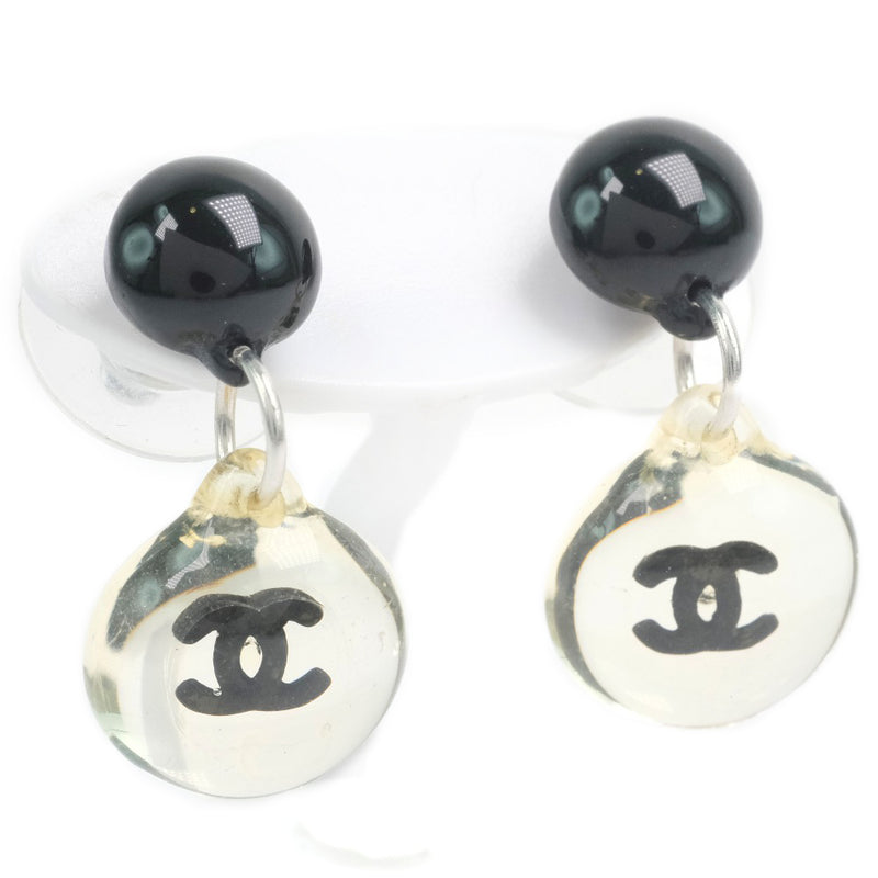 [CHANEL] Chanel Coco Mark Earrings x Metal Material Clear Ladies Earrings A-Rank