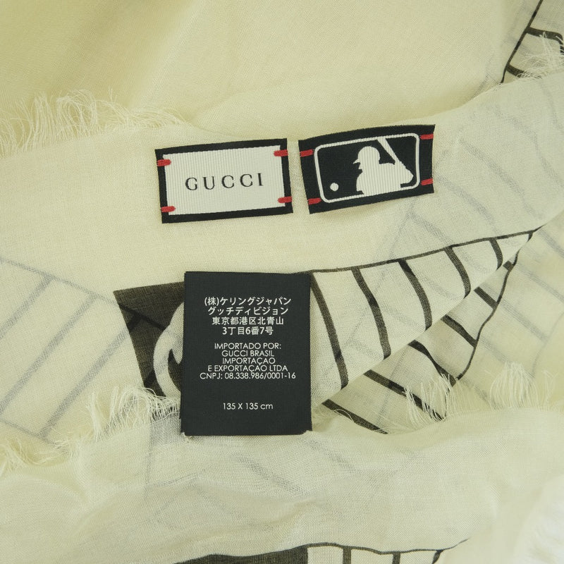 【GUCCI】グッチ
 ニューヨーク・ヤンキース MLBコラボ レーヨン×シルク ユニセックス ストール
Aランク