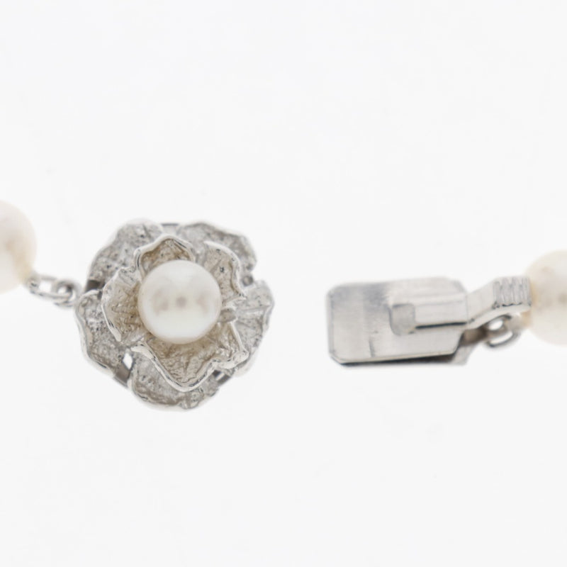 Pearl 7-7.5mm Pearl x Silver Ladies Necklace