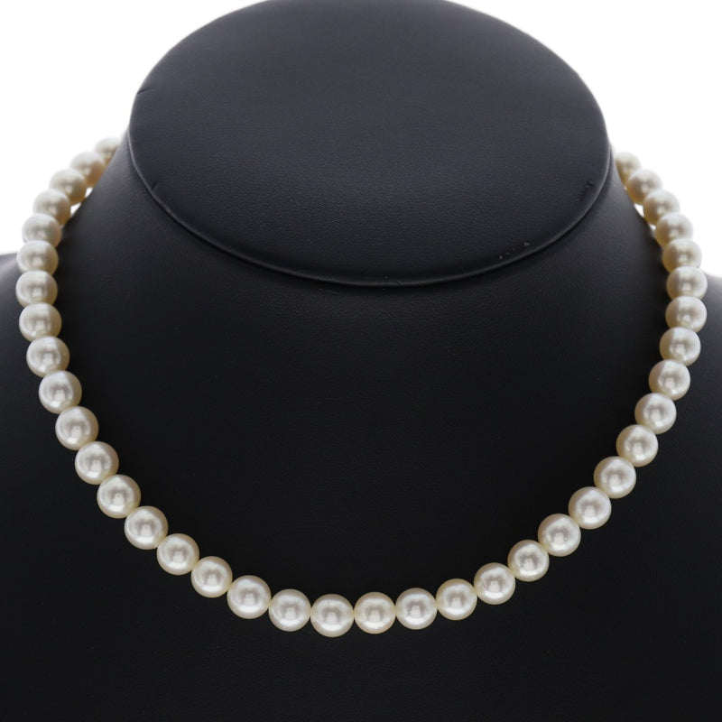 Pearl 7mm Pearl x Silver White Ladies Necklace A-Rank