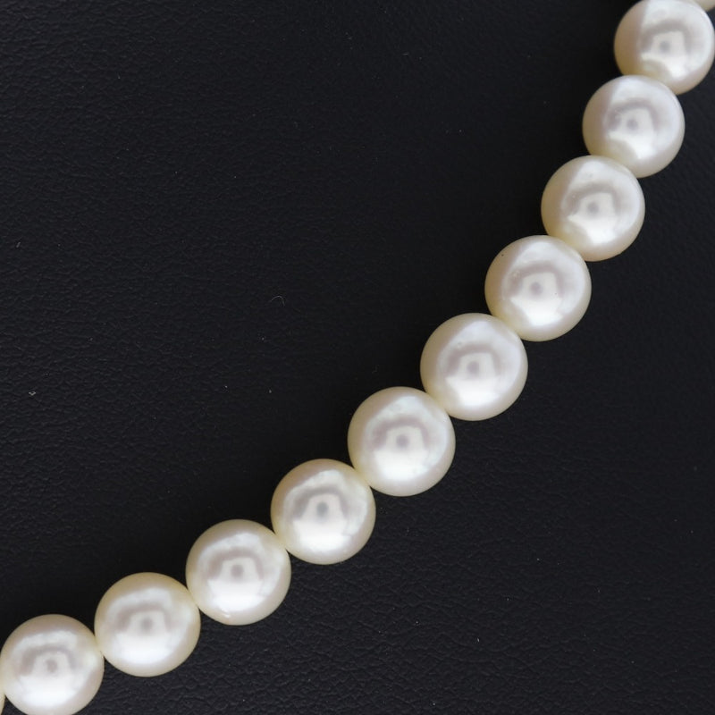 Pearl 7 mm Pearl x Plate White Ladies Collar A-Rank