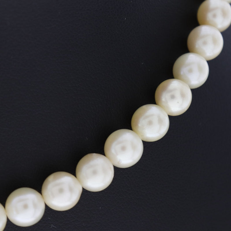 Pearl 7-7.5mm Pearl x K18 Gold Ladies Necklace A Rank