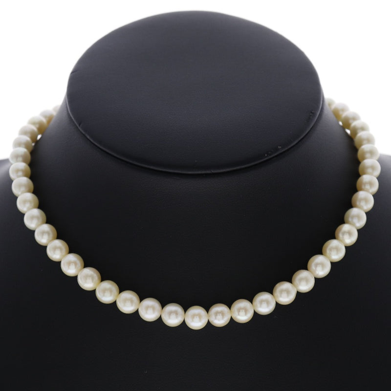 Pearl 7-7.5mm Pearl x K18 Gold Ladies Necklace A Rank