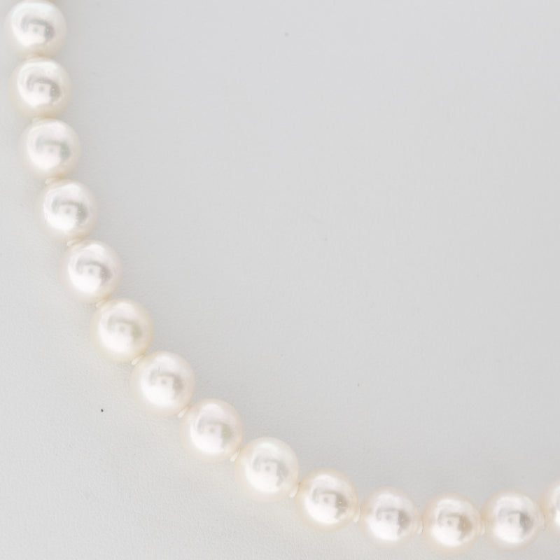Pearl Earring de 2 piezas Set 7-7.5 mm Pearl x K14 Gold White X Silver White Ladies Collar