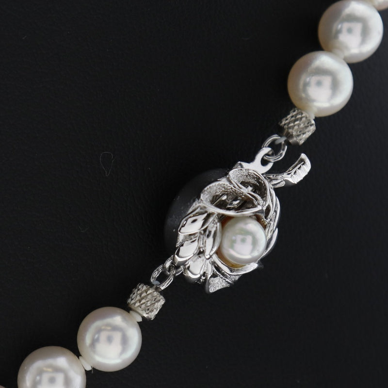 Pearl Earring de 2 piezas Set 7-7.5 mm Pearl x K14 Gold White X Silver White Ladies Collar
