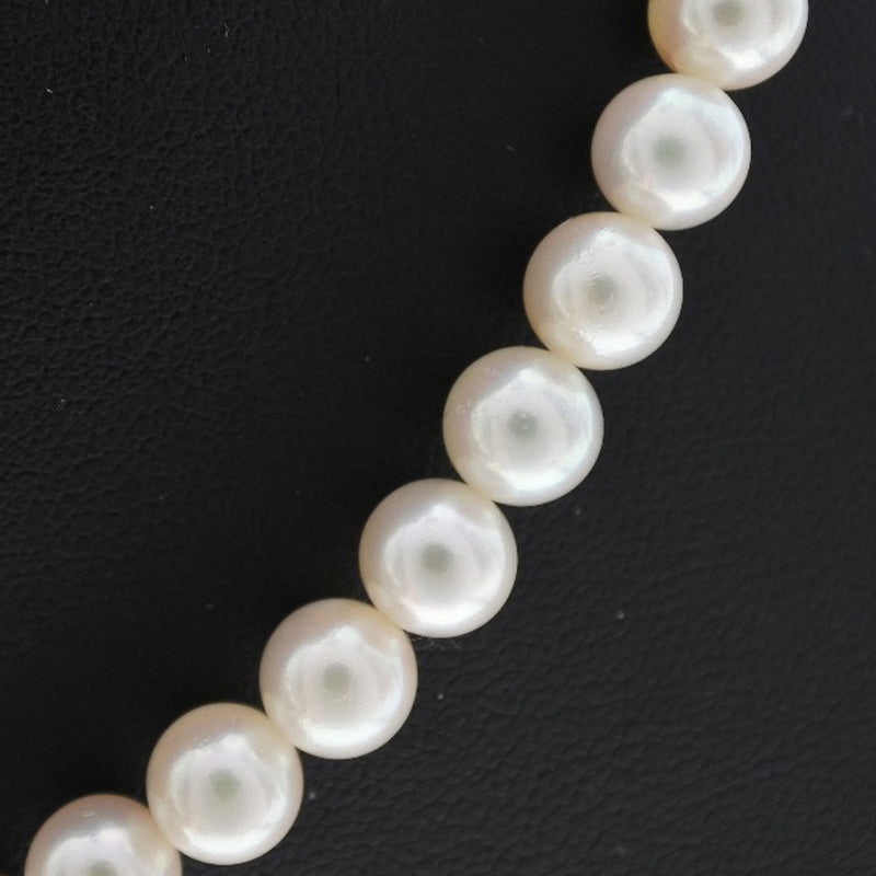 真珠6.5-7.0mm パール×シルバー レディース ネックレス Aランク