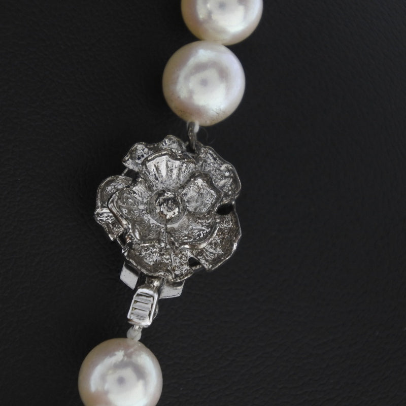 Pearl 8-8.5mm Pearl x Silver Ladies Necklace