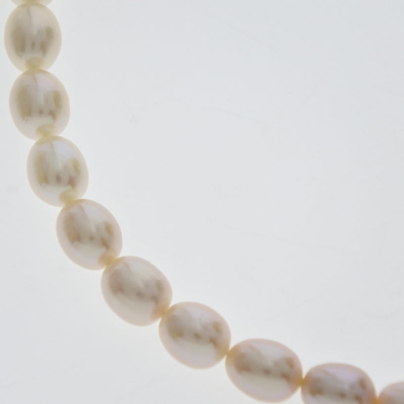 Pearl necklace 8mm Pearl x Silver PEARL Ladies A Rank