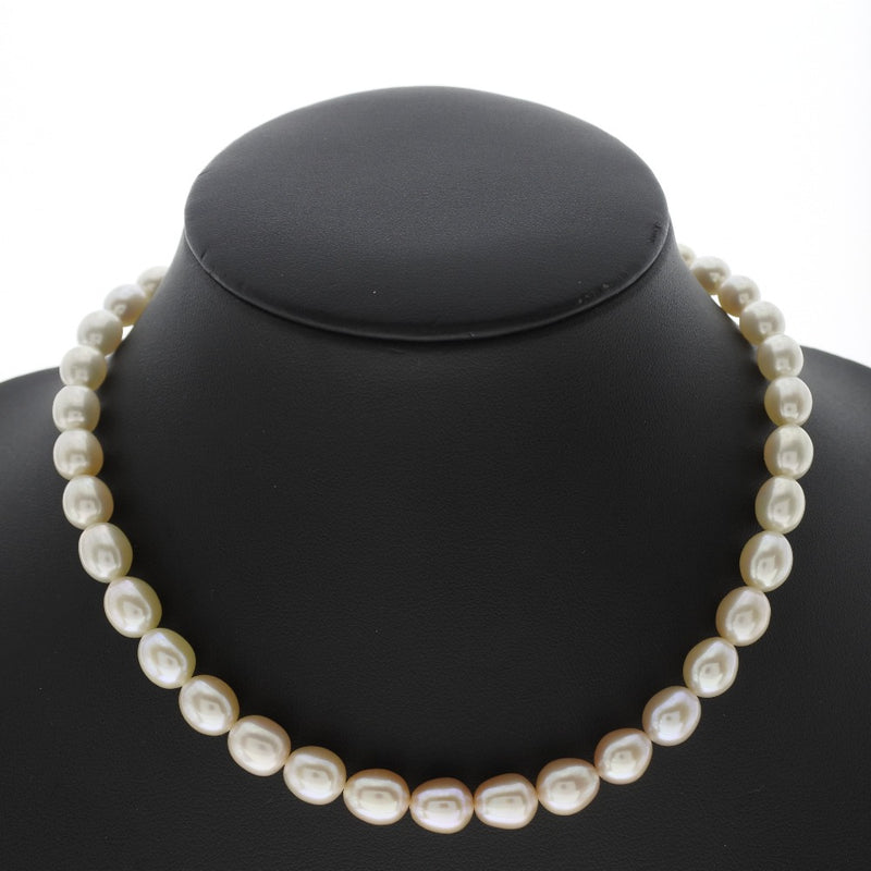 Collar de perlas 8 mm Pearl x Silver Pearl Ladies A Rank