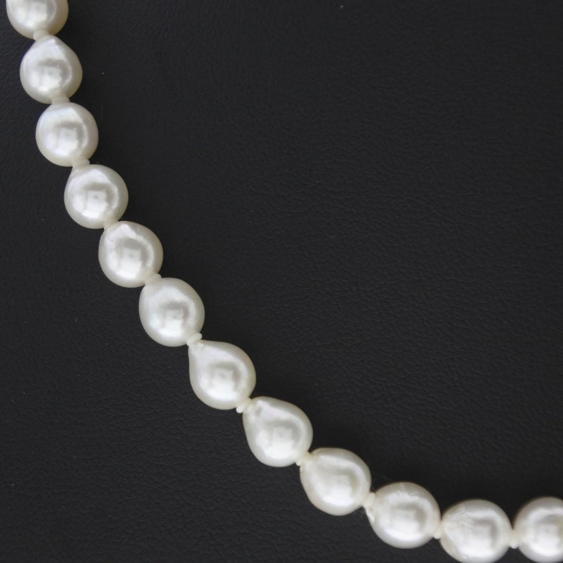 Pendientes de collar de perlas Juego de 2 piezas 6.5-7.0 mm Pearl x Plate Pearl Ladies A-Rank