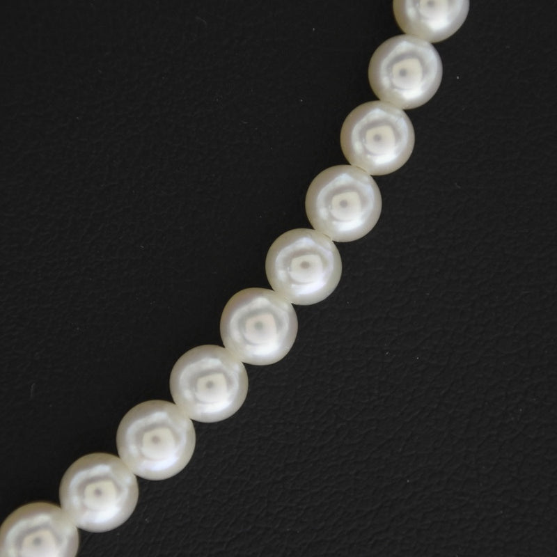 珍珠等级3.2至6.6毫米珍珠X银色女士项链A级