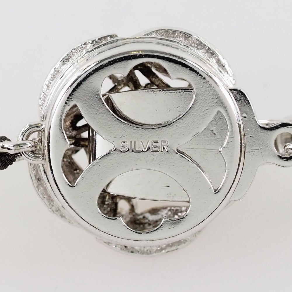 真珠 ロング6.5～6.9mm パール×シルバー レディース ネックレス A