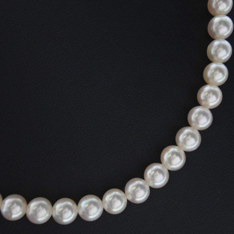 Pearl 7.0-7.5 mm Pearl X Collar de collar de plata de plata