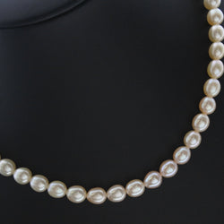 Pearl Necklace 7.0-7.5mm Pearl x Silver White PEARL Ladies A Rank