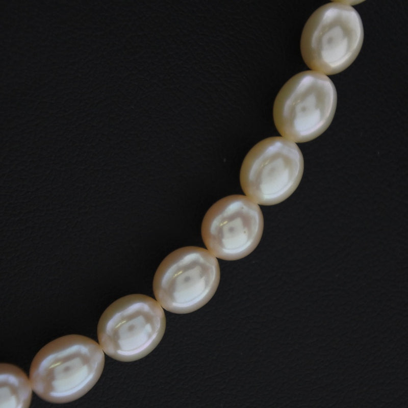 Collar de perlas 7.0-7.5 mm Pearl x Plata blanca Pearl Damas A Rank